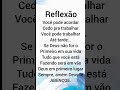 reflexão do dia