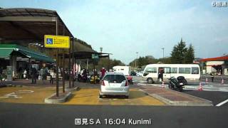 東北道 3/5 （那須高原SA～鶴巣PA） 6倍速 Tohoku Expressway Nasu to Sendai