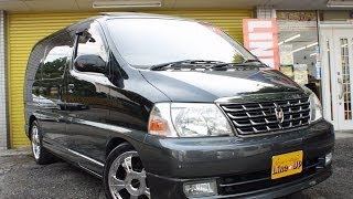 【グランドハイエース中古車　動画】ＬＴＤプレステージエディション　3.4　本革シート　キャプテンシート7人乗り　ツインムーンルーフ　パワースライド　格安中古車　埼玉県入間郡