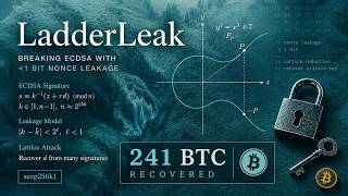 241 BTC Recovered | LadderLeak Attack: Breaking Bitcoin ECDSA with Less Than 1 Bit Nonce Leakage