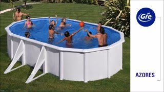 Piscine acier Gré Azores ovale