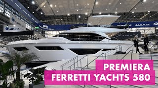 Jacht motorowy Ferretti Yachts 580 - Światowa premiera - Boot Dusseldorf 2023 - 4K (PL)