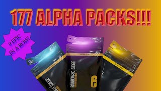 Opening 177 Alpha Packs!!!