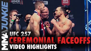 UFC 257 ceremonial faceoffs