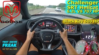 2015 Dodge Challenger SRT 6.2 Hellcat Black Key 500 HP TOP SPEED AUTOBAHN DRIVE POV