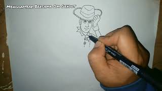 Drawing Toy Story Characters : Woody ( Speed Drawing )