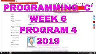 Problem solving through Programming In C Week 6 Program 4 2019