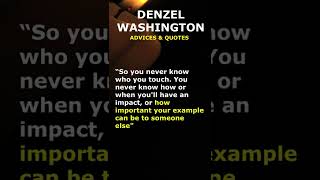 If I Knew These Earlier - Denzel Washington Inspirational Quotes