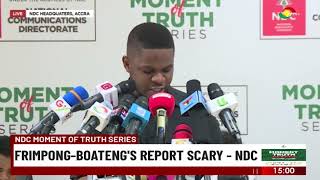 NDC vows to resist anything short of bi-partisan probe into Frimpong Boateng report