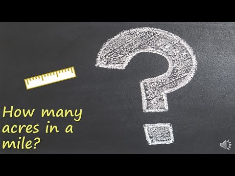 How many acres are in a mile?