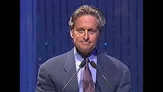 Michael Douglas Introduces Edgar Bronfman, Jr. at APLA's Commitment to Life IX Fundraiser - 7/18/96