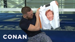 Conan's Pre-Fight Gift For Conor McGregor | CONAN on TBS