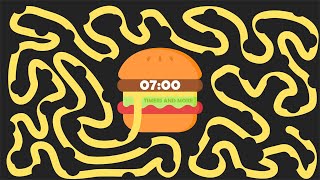 7 Minute Burger 🍔 Bomb Timer [ GIANT BURGER EXPLOSION ]