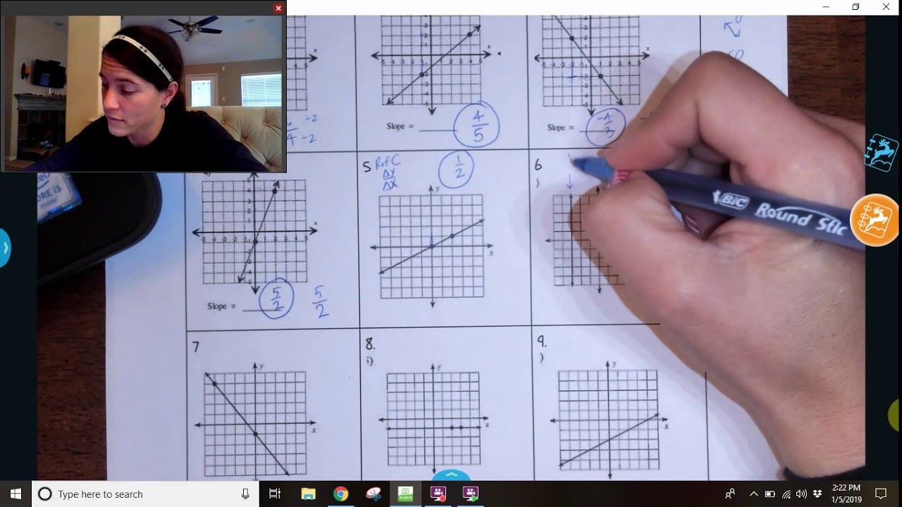 Slope Using Rise Over Run - YouTube