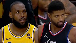 Lakers vs. Clippers Final 1:30 of 4th Qtr & Thrilling Overtime Ending 🍿