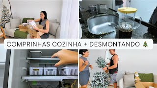 As comprinhas da cozinha chegaram! 😍 desmontei a árvore de Natal 🎄Café da tarde especial ☕