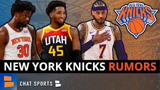 MAJOR New York Knicks Rumors On Donovan Mitchell, Julius Randle Trade + Sign Carmelo Anthony?