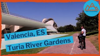 Exploring Valencia's Turia River Gardens and The City of Arts and Sciences (Spain)