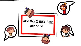 KARNE ALAN ÖĞRENCİ TİPLERİ | Animasyon | @Oxvny_or_not