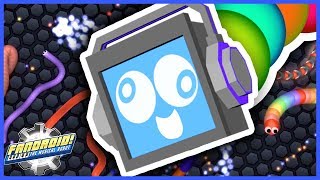 SLITHER.IO 🐍 My BIGGEST SNAKE YET! GIANT SNAKEDROID!► Fandroid the Musical Robot!