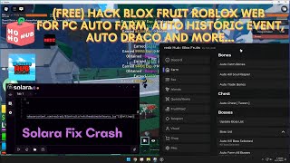 (FREE)Cách Hack Blox Fruit Fix Crash RedzHub Trên PC Bằng Solara v3 Update Siêu Dễ Mới Nhất 100% UNC