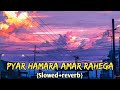 Pyar Hamara Amar Rahega ( Muddat ) | Slowed And Reverb #sadlofi #sadsong