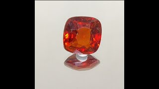 5.50cts Gomed Stone/Certified Gomed Hessonite/Ceylone Gomed Gemstone Certified Natural Hessonite