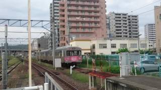 福島交通飯坂線飯坂温泉行き福島駅発車2016.9.27