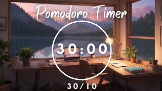 Pomodoro 30/10 | Cozy Study Room | Study with Me with Lofi Music | Pomodoro Station