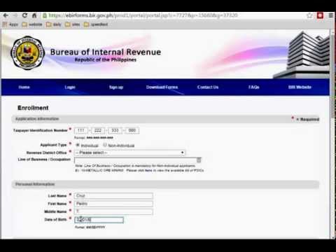 How to Sign up Online eBIRFORMS How to Sign up Online eBIRFORMS