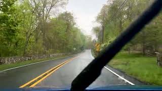 Duke farm Road in a Rainy Spring day - 2026, Hillsborough, NJ -Part 1