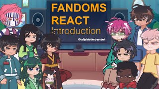 Fandoms react - introduction (X2 SPEED)