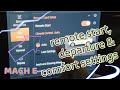 remote start, departure and comfort - temperature settings via screen and app | Ford Mustang Mach E