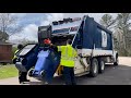 Waste Connections Freightliner M2 Heil 5000 Rear Loader Garbage Truck Packing Wet Trash