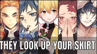 They look up your skirt - Demon slayer x listener asmr