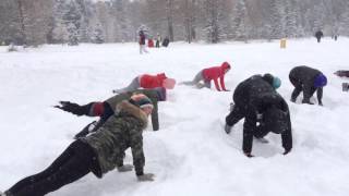 Монгол Улсын хувьд гадна дасгал шигшээ багийн жүдо/Outside workout for Mongolia judo national team