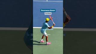 SOONWOO KWON Forehand in Slow-Motion 🇰🇷🎾 #Shorts #Tennis #Forehand