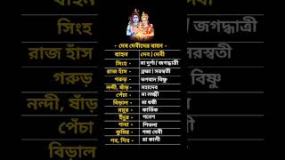 দেব দেবীদের বাহন #god #goddess #vahicle #bengoli