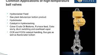 Significance of High temperature ball valves