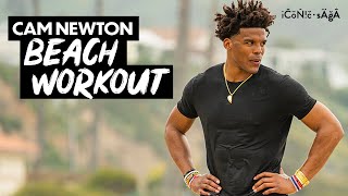my offseason workout: training on Santa Monica beach | Cam Newton Vlogs