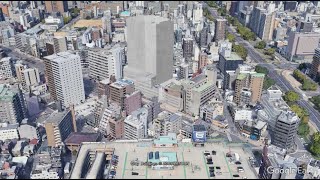 広島市　再開発　妄想MAP「ヒルトン広島の風景」を妄想する