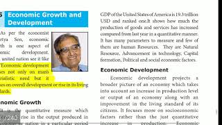 Important Points in 10th Economics Unit - 1 Gross Domestic Product and its Growth : an Introduction