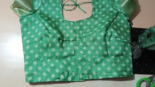 Tucks blouse ki cutting and stitchng | 38'size blouse stitching | Mayuri fashion designs |