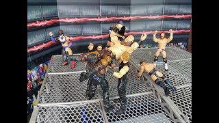 wwe action figures set up
