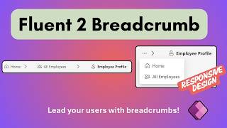 Power Apps Breadcrumb Component! 🍞 Responsive UI Component Tutorial