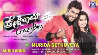 Crazy Boy | "Murida Sethuveya" Audio Song | Dilip Prakash, Aashika | Akash Audio