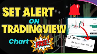 TradingView Chart के ऊपर Free में Alert Set कैसे करें 🔔 | TradingView Indicator Alert in Live Market