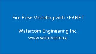 Fire Flow Modeling with EPANET