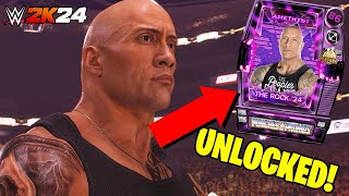 WWE 2K24: How To Unlock The Rock 2024 Persona Card (The Final Boss!?)