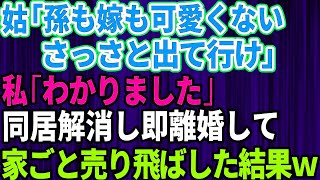 【スカッとする話】「アンタも孫も可愛くない！さっさと出て行」夫を溺愛し同居の嫁をジャマ者扱いする姑→私「わかりました」同居解消し即離婚し家ごと売り飛ばした結果